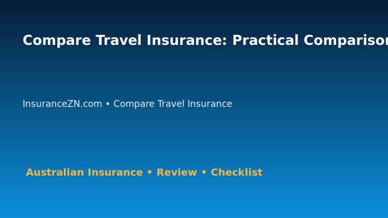 Compare Travel Insurance: Practical Comparison Checklist for Australian Readers 2026 featured image