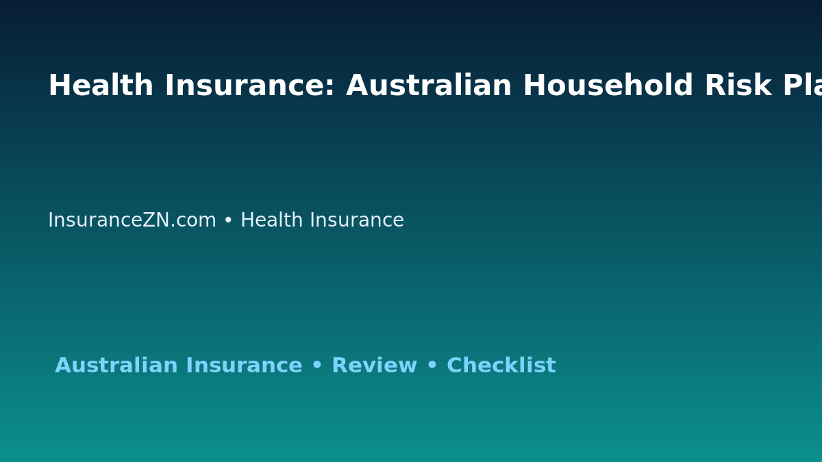 Health Insurance: Australian Household Risk Planner for Australian Readers 2026 featured image