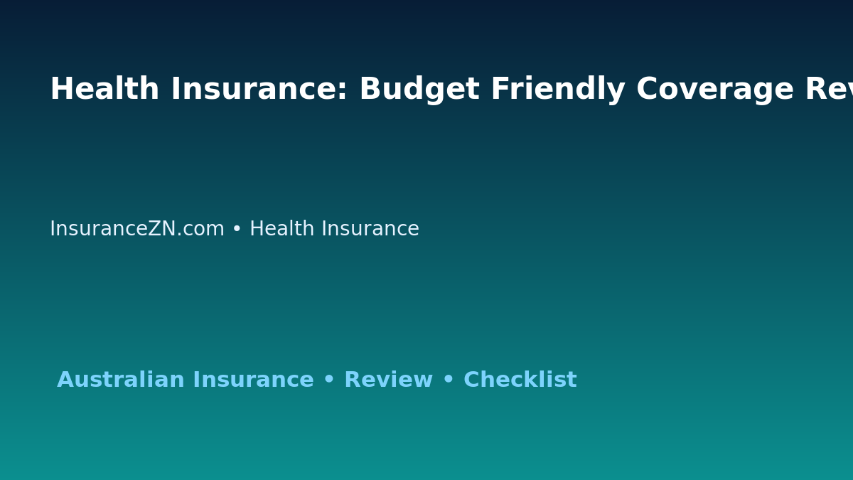 Health Insurance: Budget Friendly Coverage Review for Australian Readers 2026 featured image