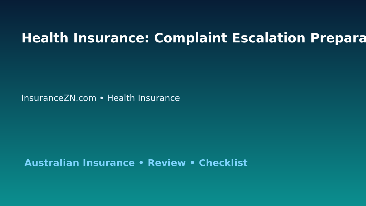 Health Insurance: Complaint Escalation Preparation Guide for Australian Readers 2026 featured image