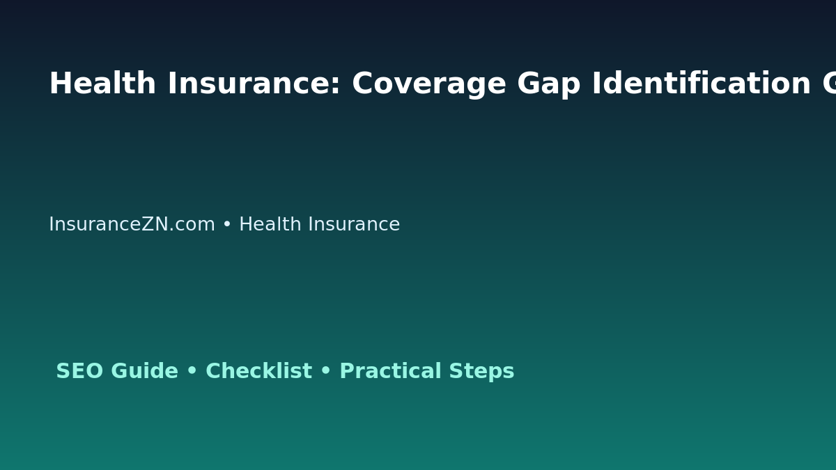 Health Insurance: Coverage Gap Identification Guide for Australian Readers 2026 featured image