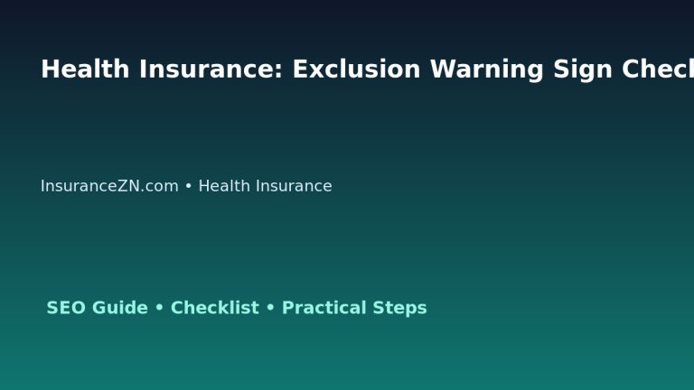 Health Insurance: Exclusion Warning Sign Checklist for Australian Readers 2026 featured image