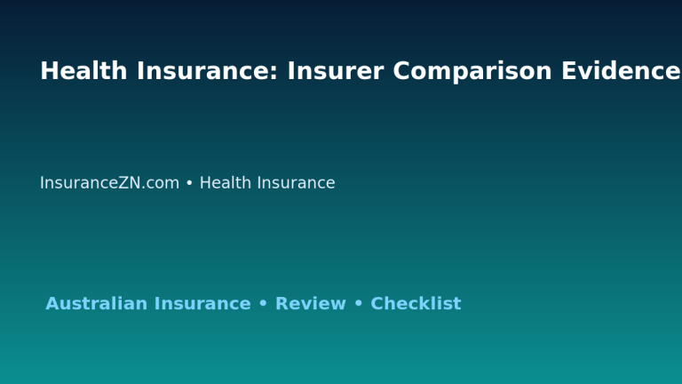 Health Insurance: Insurer Comparison Evidence Sheet for Australian Readers 2026 featured image