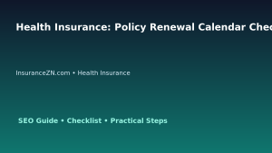 Health Insurance: Policy Renewal Calendar Checklist for Australian Readers 2026 featured image