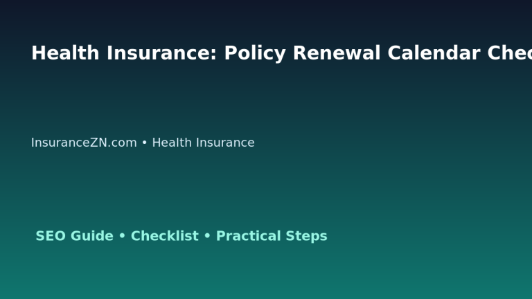 Health Insurance: Policy Renewal Calendar Checklist for Australian Readers 2026 featured image