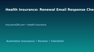 Health Insurance: Renewal Email Response Checklist for Australian Readers 2026 featured image