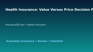 Health Insurance: Value Versus Price Decision Framework for Australian Readers 2026 featured image