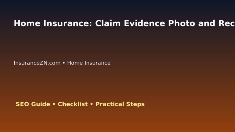 Home Insurance: Claim Evidence Photo and Receipt System for Australian Readers 2026 featured image