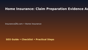 Home Insurance: Claim Preparation Evidence Audit for Australian Readers 2026 featured image