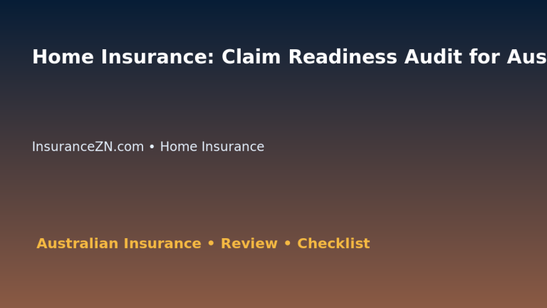 Home Insurance: Claim Readiness Audit for Australian Readers 2026 featured image