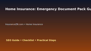 Home Insurance: Emergency Document Pack Guide for Australian Readers 2026 featured image