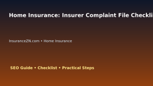 Home Insurance: Insurer Complaint File Checklist for Australian Readers 2026 featured image