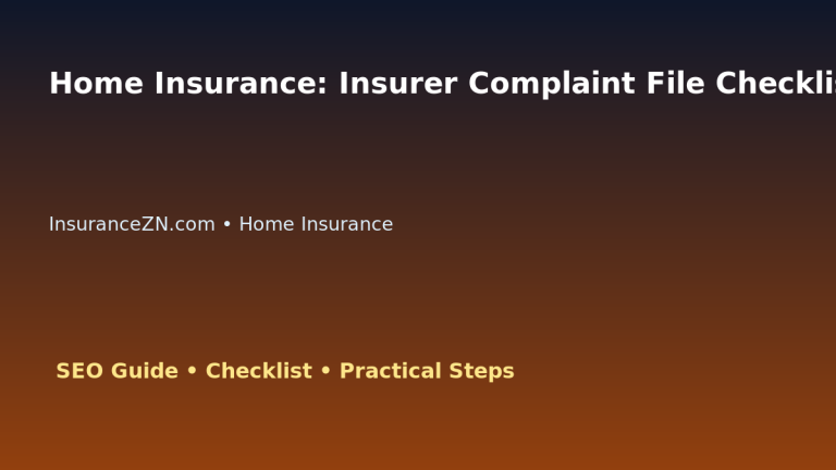 Home Insurance: Insurer Complaint File Checklist for Australian Readers 2026 featured image