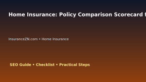 Home Insurance: Policy Comparison Scorecard for Australian Readers 2026 featured image