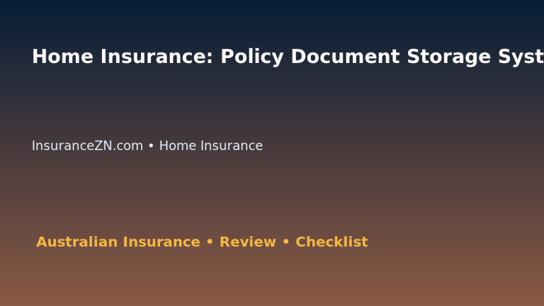 Home Insurance: Policy Document Storage System for Australian Readers 2026 featured image
