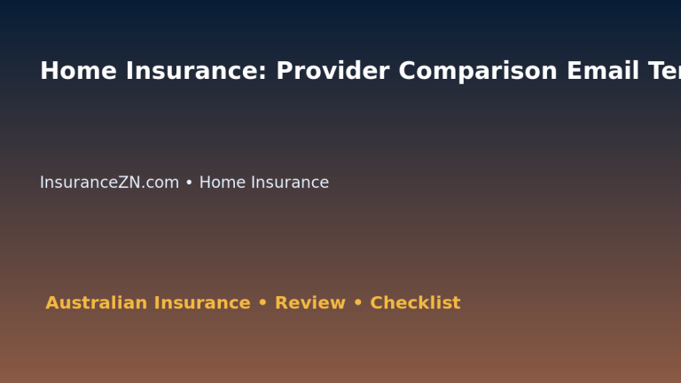 Home Insurance: Provider Comparison Email Template for Australian Readers 2026 featured image