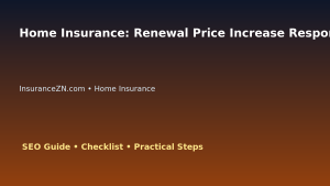 Home Insurance: Renewal Price Increase Response Plan for Australian Readers 2026 featured image