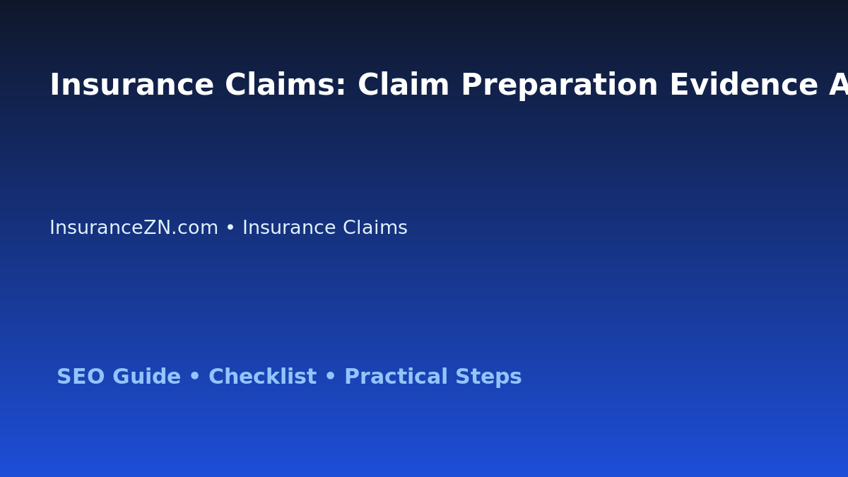 Insurance Claims: Claim Preparation Evidence Audit for Australian Readers 2026 featured image