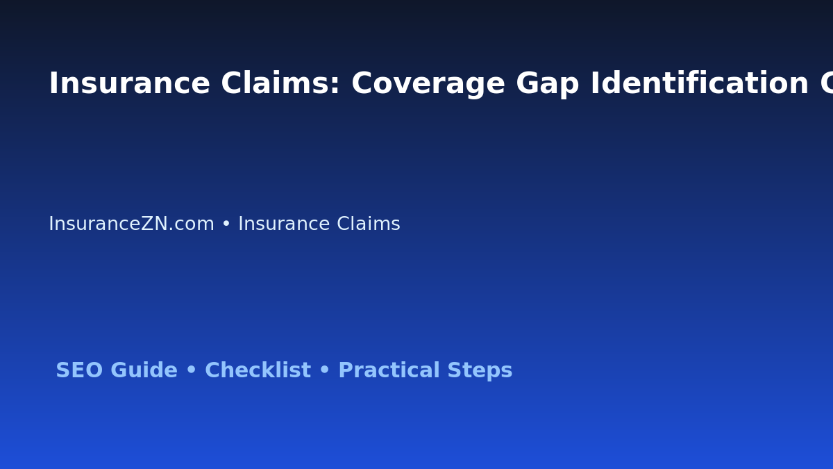 Insurance Claims: Coverage Gap Identification Guide for Australian Readers 2026 featured image
