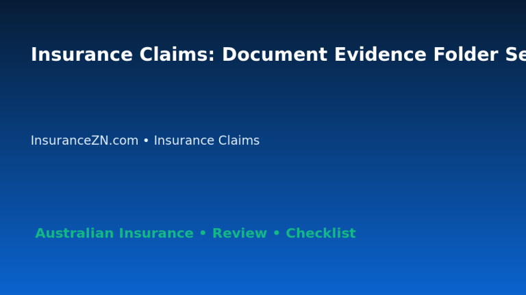 Insurance Claims: Document Evidence Folder Setup for Australian Readers 2026 featured image
