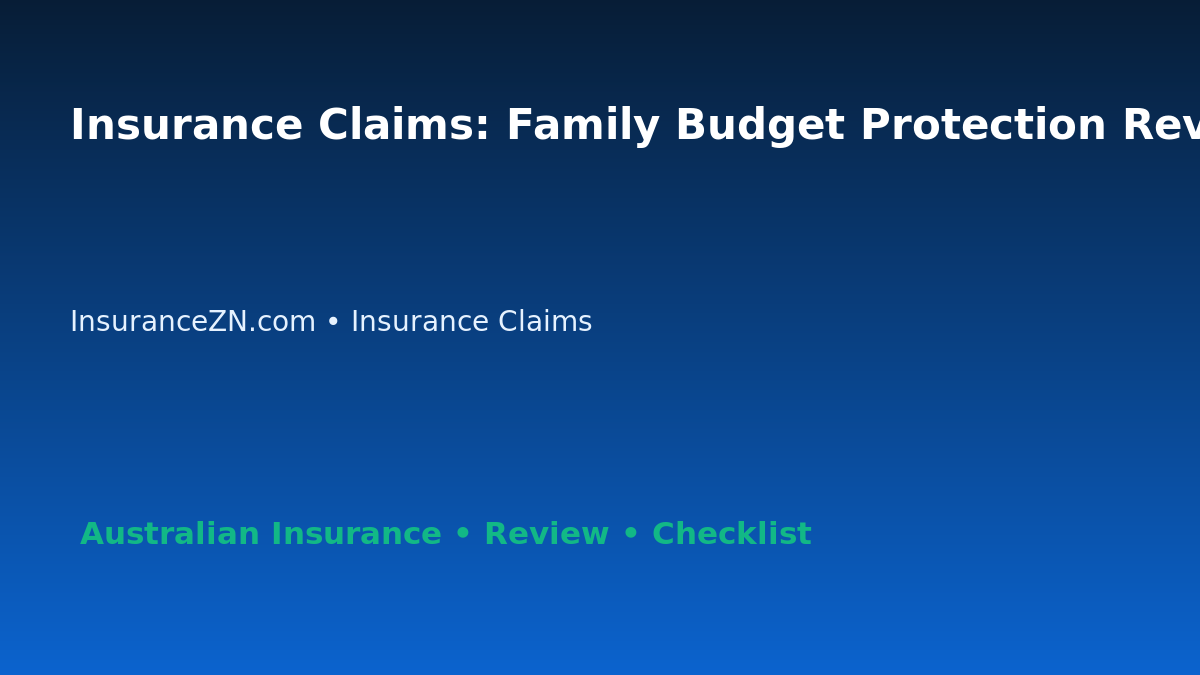 Insurance Claims: Family Budget Protection Review for Australian Readers 2026 featured image