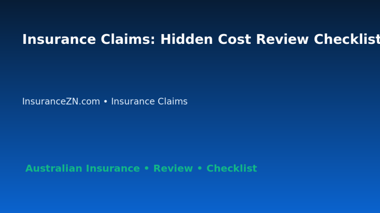 Insurance Claims: Hidden Cost Review Checklist for Australian Readers 2026 featured image