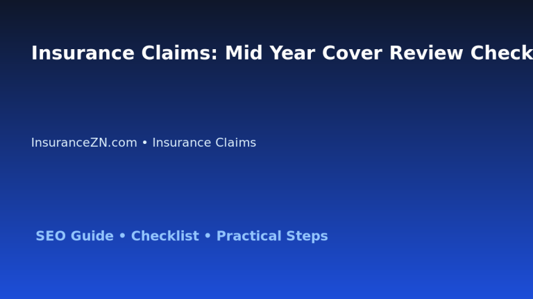Insurance Claims: Mid Year Cover Review Checklist for Australian Readers 2026 featured image