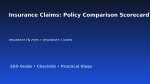 Insurance Claims: Policy Comparison Scorecard for Australian Readers 2026 featured image