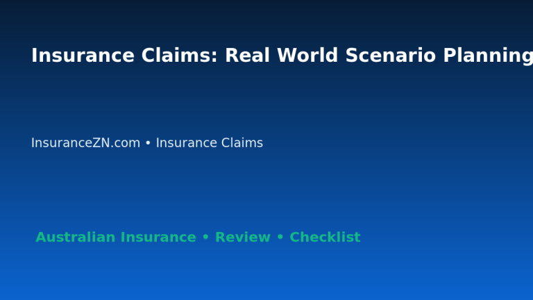Insurance Claims: Real World Scenario Planning for Australian Readers 2026 featured image