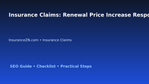 Insurance Claims: Renewal Price Increase Response Plan for Australian Readers 2026 featured image