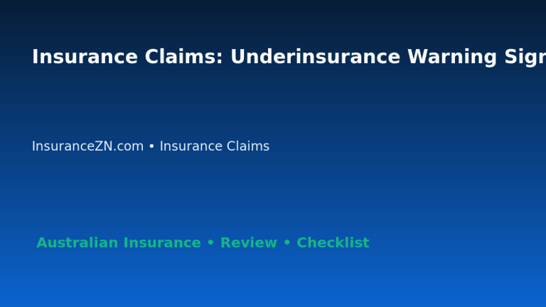 Insurance Claims: Underinsurance Warning Signs for Australian Readers 2026 featured image
