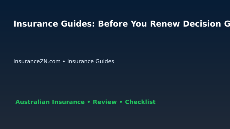 Insurance Guides: Before You Renew Decision Guide for Australian Readers 2026 featured image