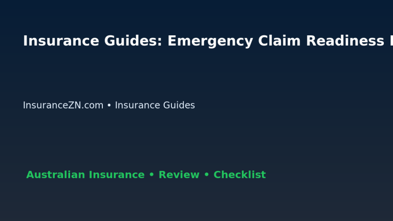 Insurance Guides: Emergency Claim Readiness Plan for Australian Readers 2026 featured image