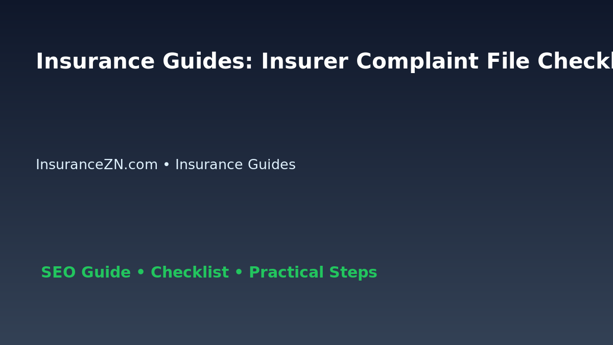 Insurance Guides: Insurer Complaint File Checklist for Australian Readers 2026 featured image