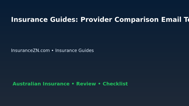 Insurance Guides: Provider Comparison Email Template for Australian Readers 2026 featured image