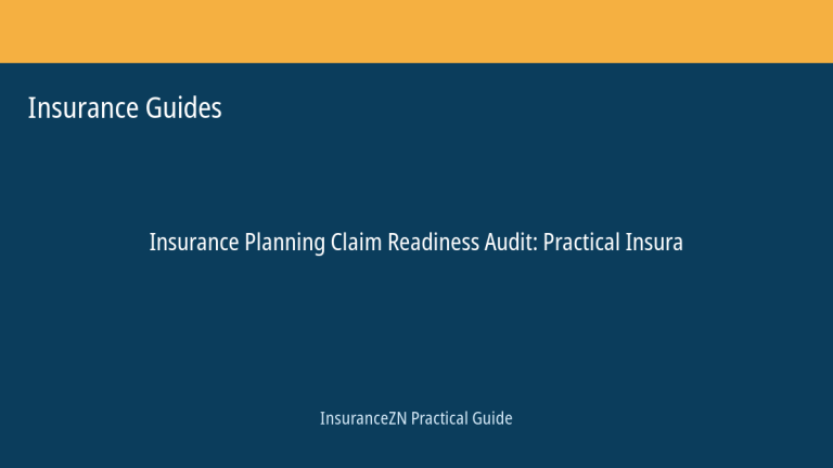 Insurance Guides guide featured image: Claim Readiness Audit