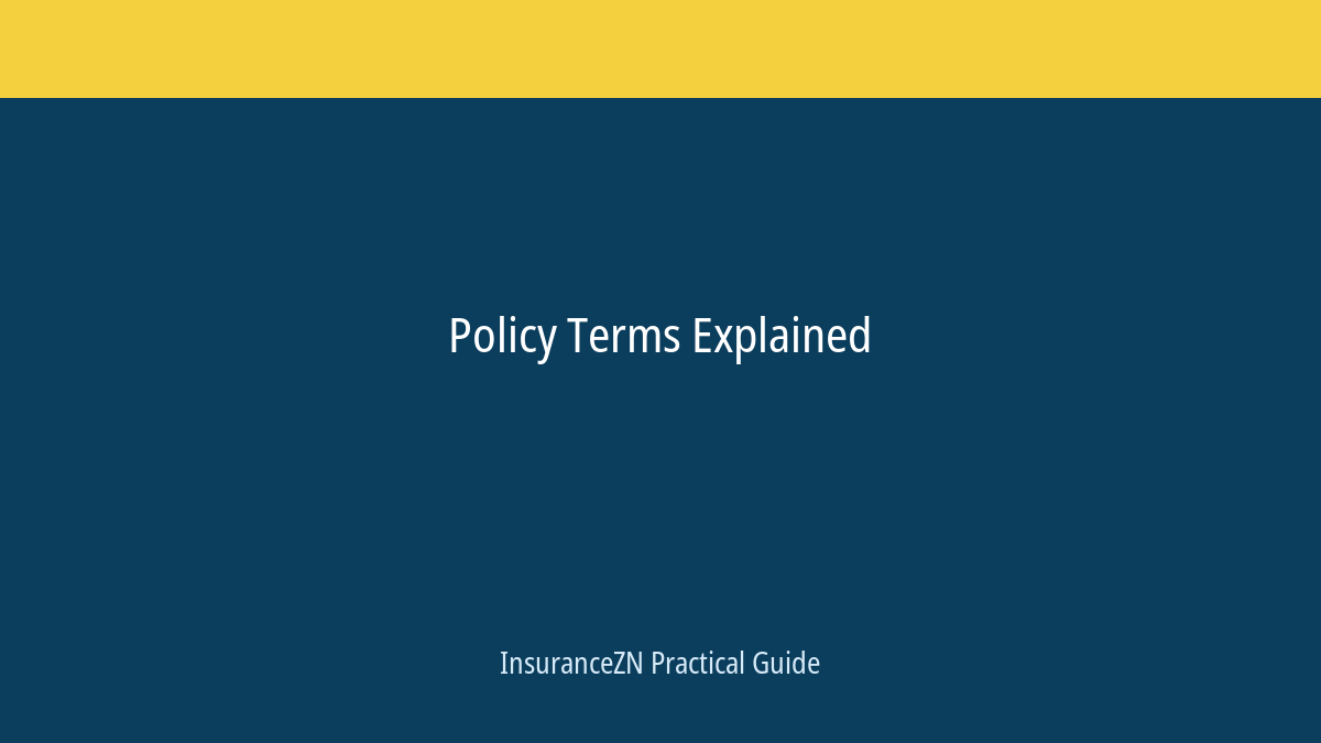 Policy Terms Explained scheduled post featured image