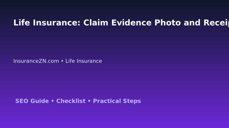Life Insurance: Claim Evidence Photo and Receipt System for Australian Readers 2026 featured image