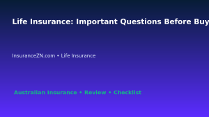 Life Insurance: Important Questions Before Buying for Australian Readers 2026 featured image