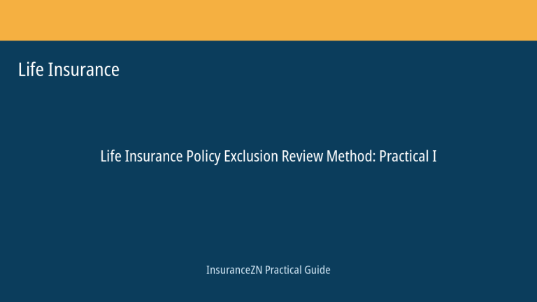 Life Insurance guide featured image: Policy Exclusion Review Method