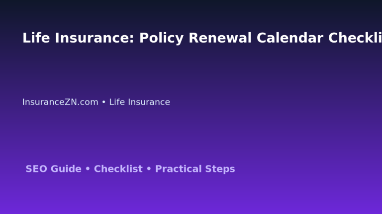Life Insurance: Policy Renewal Calendar Checklist for Australian Readers 2026 featured image