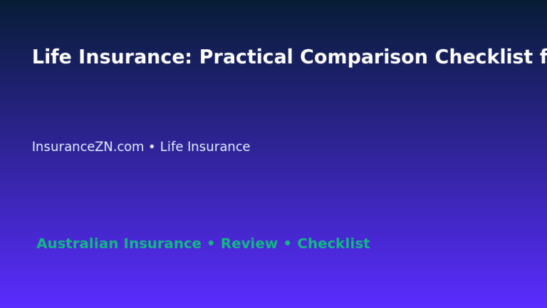 Life Insurance: Practical Comparison Checklist for Australian Readers 2026 featured image