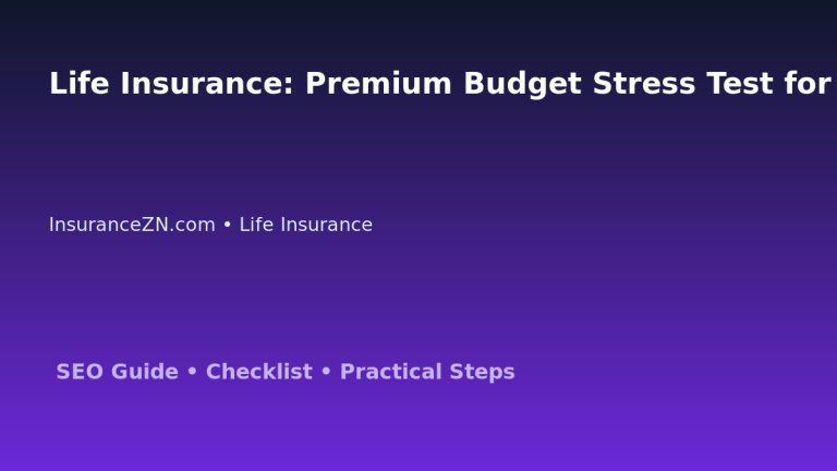 Life Insurance: Premium Budget Stress Test for Australian Readers 2026 featured image