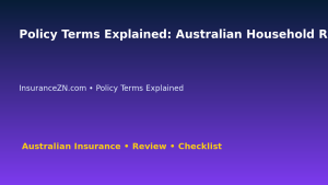 Policy Terms Explained: Australian Household Risk Planner for Australian Readers 2026 featured image