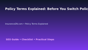 Policy Terms Explained: Before You Switch Policy Checklist for Australian Readers 2026 featured image
