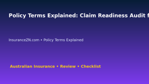 Policy Terms Explained: Claim Readiness Audit for Australian Readers 2026 featured image