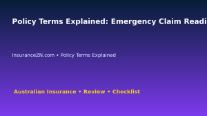 Policy Terms Explained: Emergency Claim Readiness Plan for Australian Readers 2026 featured image