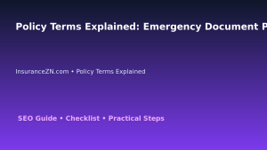 Policy Terms Explained: Emergency Document Pack Guide for Australian Readers 2026 featured image