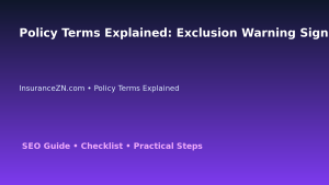 Policy Terms Explained: Exclusion Warning Sign Checklist for Australian Readers 2026 featured image