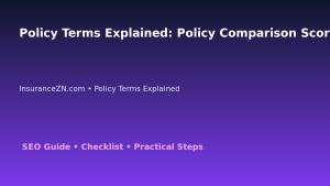 Policy Terms Explained: Policy Comparison Scorecard for Australian Readers 2026 featured image
